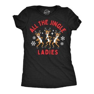 Womens Funny T Shirts All The Jingle Ladies Sarcastic Christas Graphic Novelty